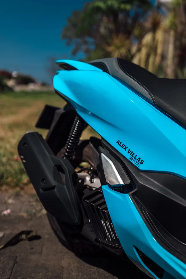 Light Blue Honda PCX 160cc scooter rental in Bali, photo 3
