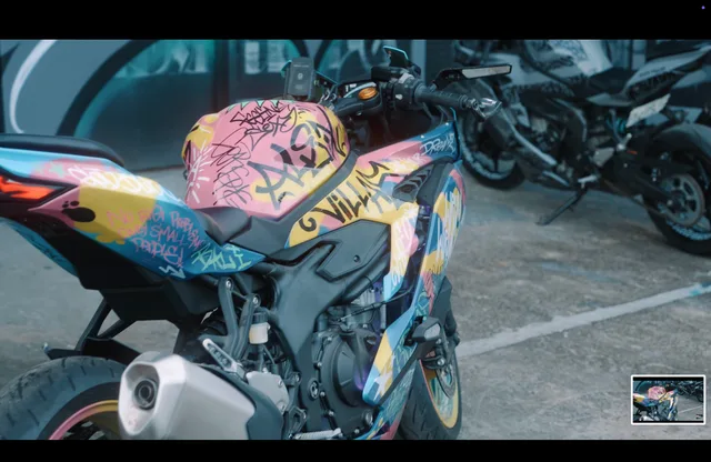 Street Art — аренда мотоцикла Kawasaki ZX-25R 250cc на Бали, фото 4