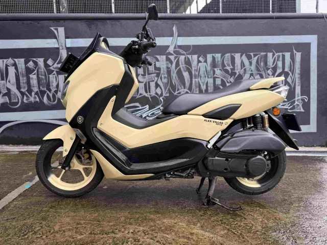 Beige Yamaha NMAX 155cc scooter rental in Bali