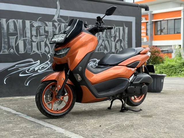 Brown Yamaha NMAX 155cc scooter rental in Bali