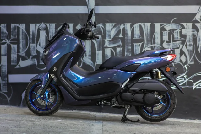 Dark Blue/Grey Yamaha NMAX 155cc scooter rental in Bali
