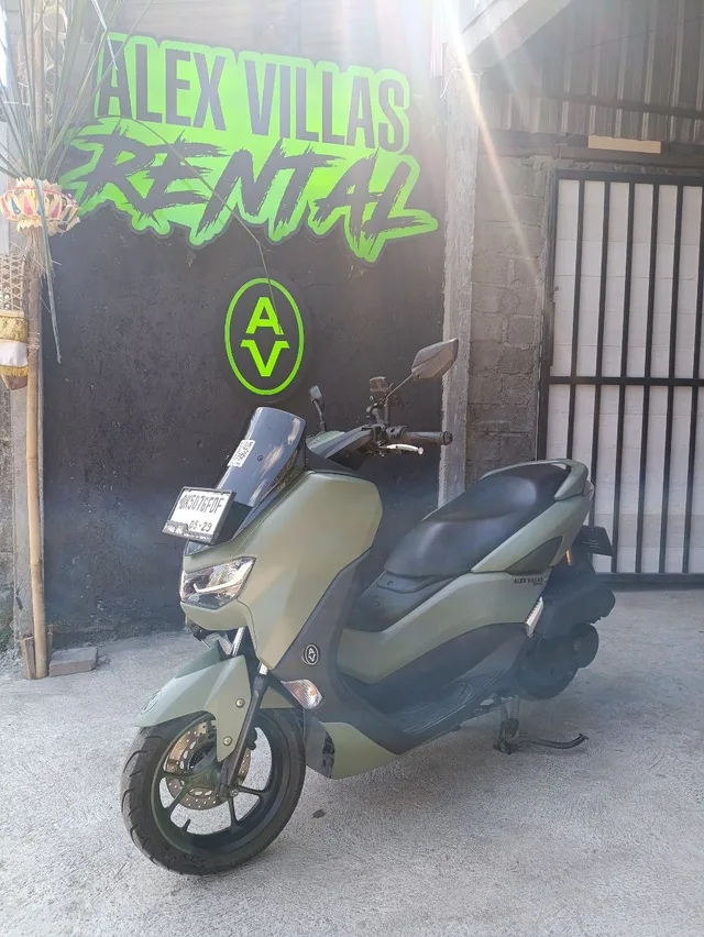 Green Yamaha NMAX 155cc scooter rental in Bali