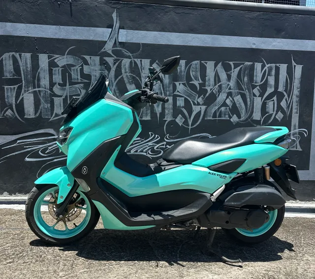 Light Blue Yamaha NMAX 155cc scooter rental in Bali