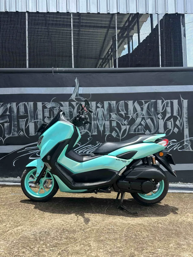 Light Blue Yamaha NMAX 155cc scooter rental in Bali