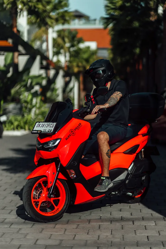 Orange Candy Yamaha NMAX 155cc scooter rental in Bali