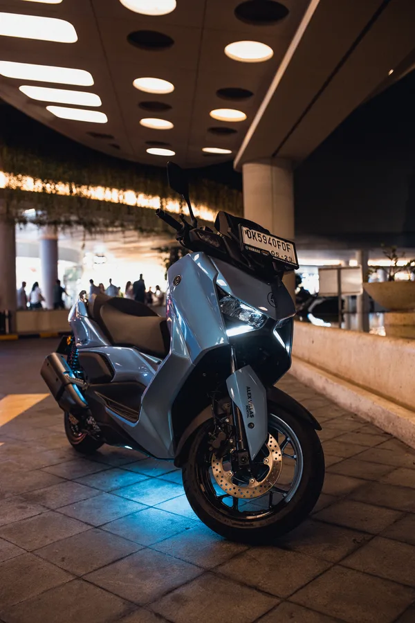Grey Yamaha XMAX 250cc scooter rental in Bali