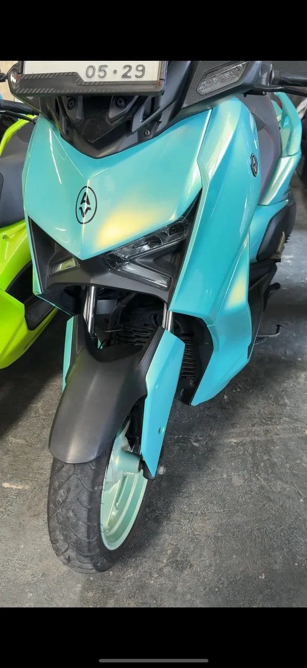 Light Blue Yamaha XMAX 250cc scooter rental in Bali
