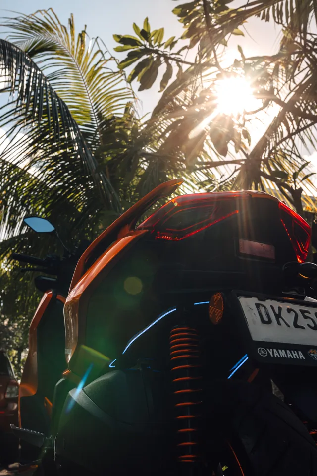 Orange Candy Yamaha XMAX 250cc scooter rental in Bali, photo 3