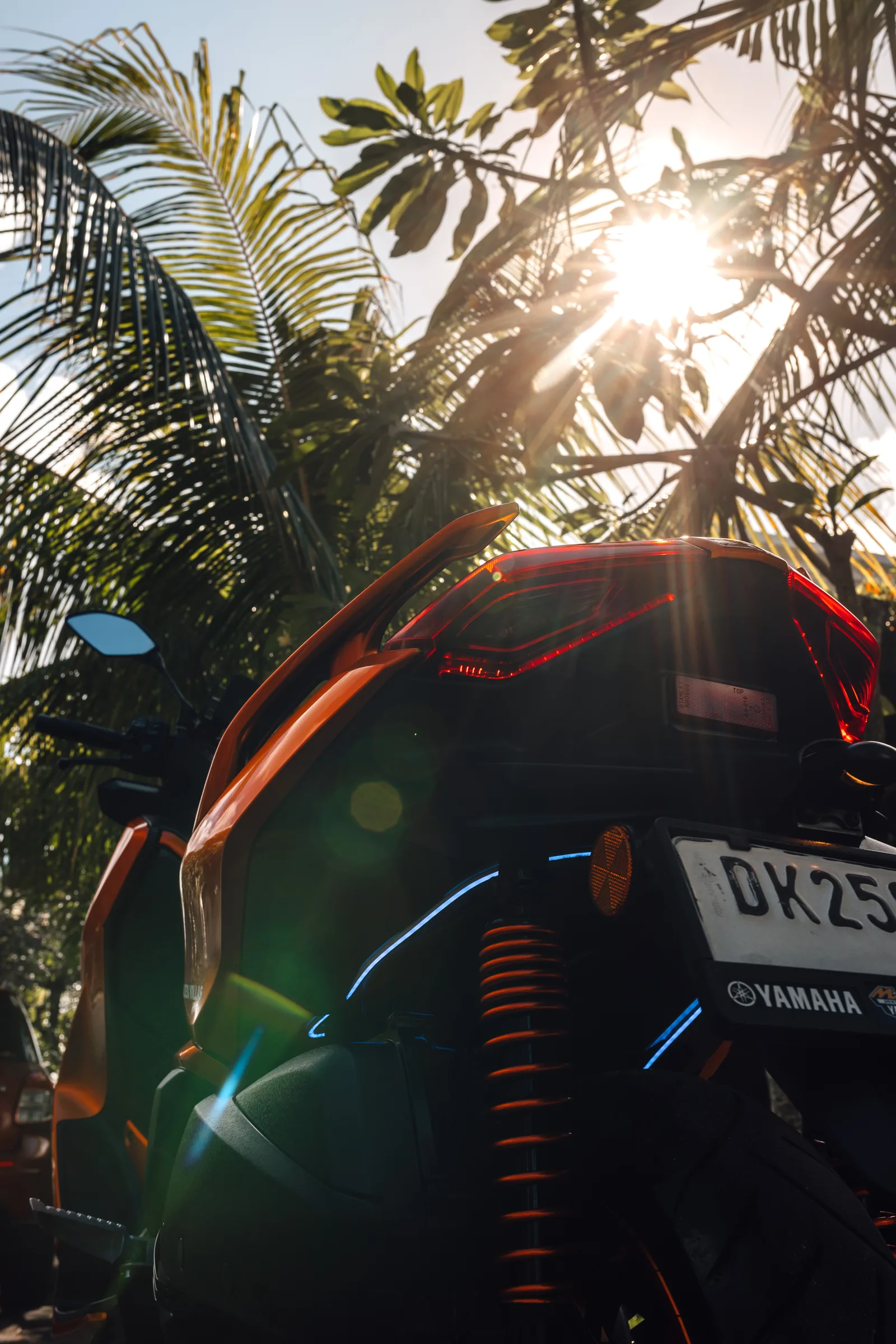 Orange Candy Yamaha XMAX 250cc scooter rental in Bali, photo 2